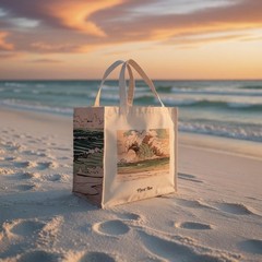Flynt Ave. Cute Reusable Grocery Shopping Bag, Spring and Summer Aesthetics -…