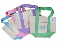Trader Joe’s 2026 Mini Pastel Canvas Tote Bag Set Of 4 IN HAND READY TO SHIP!!!!