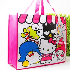 Sanrio Hello Kitty Reuseable Shopping Tote Beach Bag Friends My Melody Kerropi