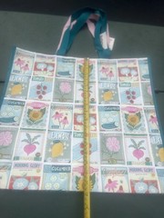 New Lot Of 2 Plant Garden Seed TJ MAXX REUSABLE SHOPPING TRAVEL TOTE BAGS Beach