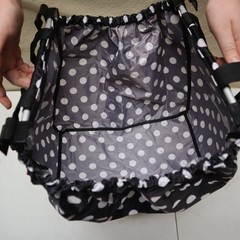 PAMPERED CHEF CLIP ON Expandable Nylon SHOPPING CART Tote Bag Fits In Your Buggy