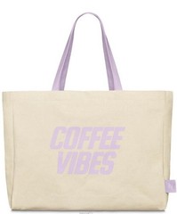 Nespresso Coffee Vibes Lavender Tote Reusable Bag & Yellow Yuzu Barista Ice Tray