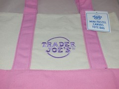Trader Joe’s – Mini Canvas Tote Bag – Pink – Spring 2026 – Limited Edition