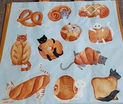 New Marshalls – Cute Cats As Baked Goods – Large Reusable Shopping Tote Eco Bag