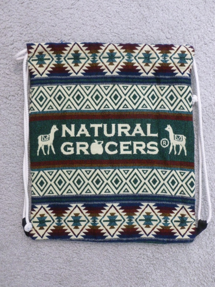 Natural Grocer Aztec Llama Print Shoulder Bag Reusable Grocery Tote Wool Acrylic