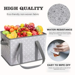 Reusable Grocery Bags 3 Pack,Large Grocery Tote Bag Water Resistant Shopping …