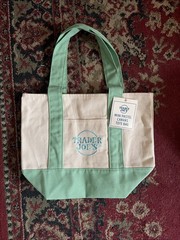 Spring 2026 Trader Joe’s Mini Pastel Canvas Tote Bag Set Of 4 NWT IN HAND