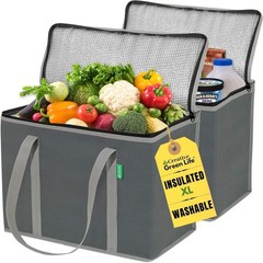 Extra Large Insulated Grocery Bags for Easy Loading – Ideal for Families