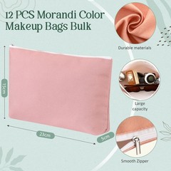 24 Pack Blank Tote Bags Bulk and Makeup Pouches 13 x 15 Inch Cotton Reusable …