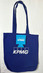 KPMG Big Four Swag Tote Bag Blue Grocery Bag Koozie Can Cooler Bundle