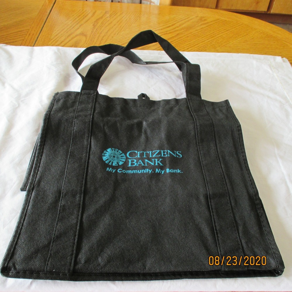 New BLACK TOTE BAG REUSABLE Shoulder BAG Grocery Shopping Multi-Purpose Bag Cute