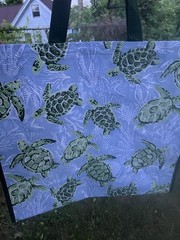 Coastal Reusable Tote Bag~20″X 18″X 8″~ SEA TURTLES by TJX🐢🐢