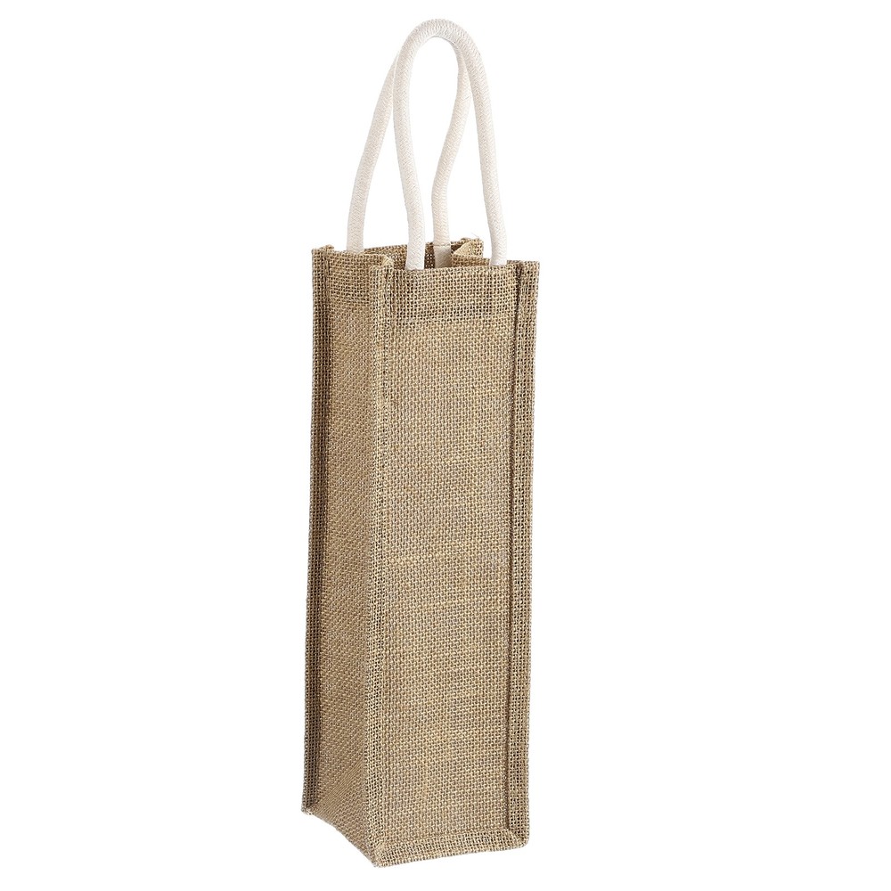 1 Pcs Wine Tote Bag, Burlap Wine Gift Bags for Wedding Gifts