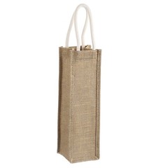 1 Pcs Wine Tote Bag, Burlap Wine Gift Bags for Wedding Gifts