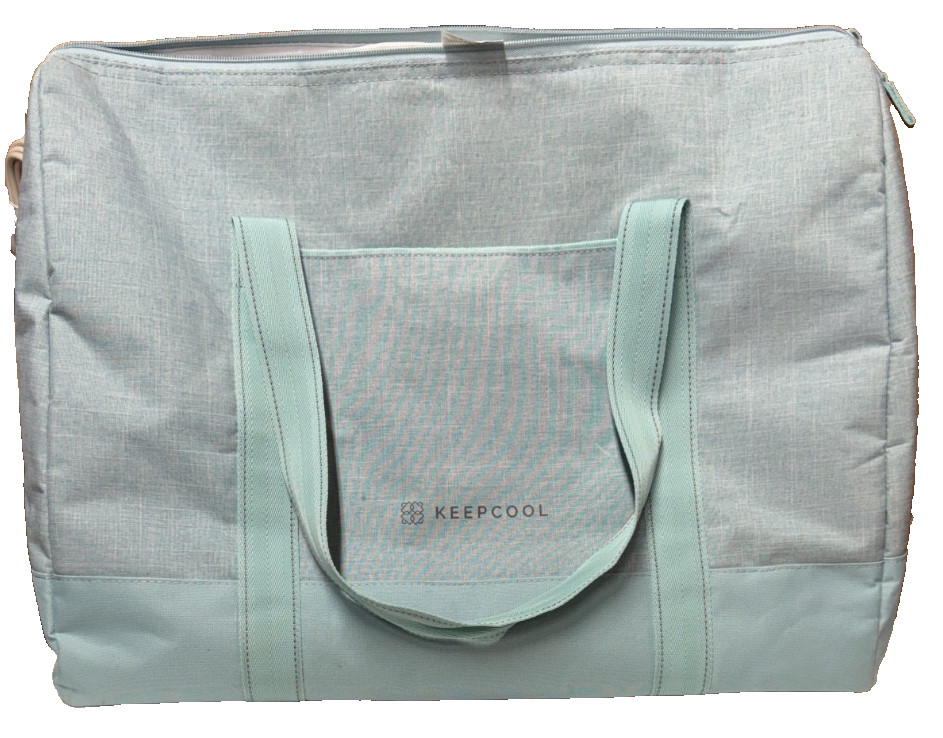 KEEPCOOL Extra Large Reusable Insulated Shopping Cooler Bag 22” Wide Zip Close