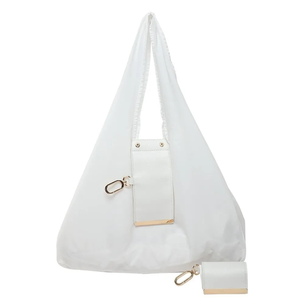 Foldable Reusable Tote Bag with Keychain Pouch