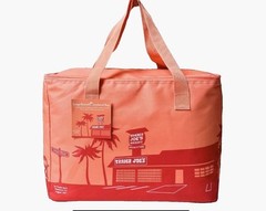 Trader Joe’s Large Insulated Reusable Tote Shopping Bag Peach Color 8 Gallon NWT