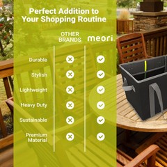Foldable Grocery Basket Collapsible Reusable Market Tote Bag Picnic Shopping