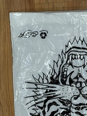 Y2K Vtg Ed Hardy Tiger / Koi Fish Reusable Bag Reversible Plastic Shopping