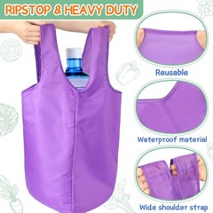 12 Pack Reusable Grocery Bags Washable Foldable Shopping Colorful Large