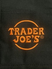 Limited Trader Joe’s Mini Halloween Canvas Tote Bag BLACK W Orange Lettering