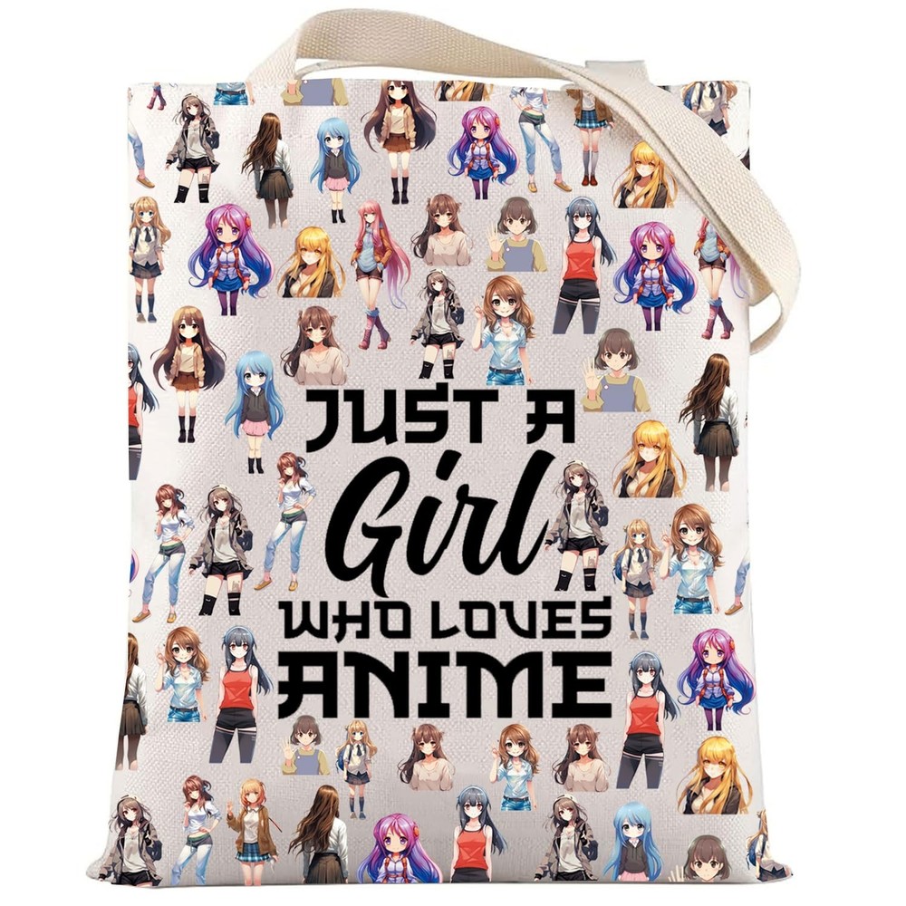 LEVLO Anime Fans Makeup Bag – Lover Gift Cosmetic for Large, Full Tote