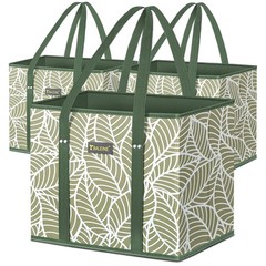Stylish Antique Foliage Shopping Bags – 3 Pack