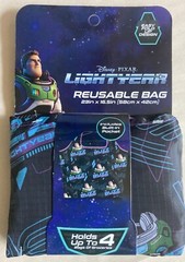 Disney Pixar LIGHTYEAR Reusable Grocery Bag 23″ x 16.5″ Pocket Easy Fold Up (D)