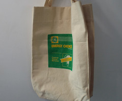 VTG 90s General Electric “Energy Choice Light Bulbs” 12×19″ Canvas Tote Bag