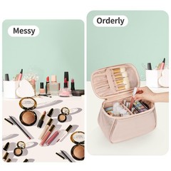 OCHEAL Large Makeup Bag, Bag Organizer Small (Pack of 1), U_Rose Gold