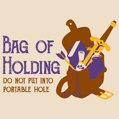Bag of Holding – Tabletop Game RPG Fantasy Adventure Geek Chic Canvas Tote Bag