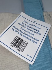 NWT Trader Joe’s Mini Pastel Canvas Tote Bag Light Blue Summer Spring