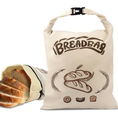 FONDFRAMORY Beeswax Bread Bags for Sourdough, 17 inches x 13 inches, Beige