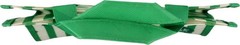 Eco-Friendly 3.5 Gallon Reusable Shopping Bag with Zipper Pocket – Green Striped