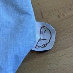 Rare “Cinnamon” Sanrio Light Blue Small Tote Bag w/ Inner Pockets, Zip Pocket