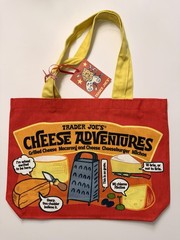 Trader Joe’s New Cheese Heavy Duty Cotton Grocery Shopping Tote Bag