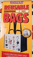 Costco Wholesale Reusable Shopping Tote Bags Set of 4 Insulated Grocery Bags