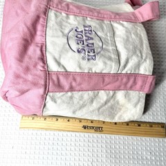 Trader Joes Mini Canvas Tote Bag Pastel Pink Limited Edition Spring 2025