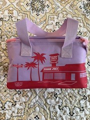 Trader Joe’s 2026 Mini Insulated Tote Floral violet and pink zipper limited qty