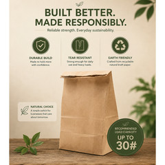Brown Kraft Bag – 4 lb. – 500 Pcs/Bag