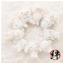 Sanrio SANRIO Mascot Holder: Hanamaru Ghost Nap on a Fluffy White Cloud 575933