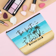 Sldpngo Retirement Gifts for Women 2026 Makeup Bag, Happy 10*7.5*2 inch, Come