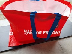 2 New 19 Gallon Reusable Harbor Freight Tote Shopping Bag Red Bags great shop