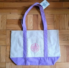 Trader Joe’s Canvas Limited Release Large Lavender Tote New With Tags, Set of 2