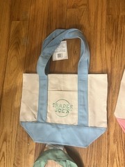 Trader Joe’s Mini Pastel Canvas Tote Bag Set Of 4 Colors Limited (New With Tag)