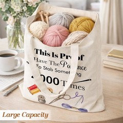 Cross Stitch Project Canvas Tote Bag Sewing Gifts for Women, Cross Stitch Sup…