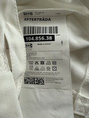 IKEA Aurtiende White with Multicolor Logo Canvas Bag