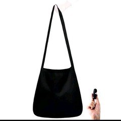 Ultra-Lightweight Men & Women Sling Bag Heavy Duty Foldable Crossbody Bag BLACK