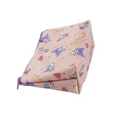 MENBLY Kawaii Trapezoid Pouch – Small Mini Makeup Bag, Cosmetic Pouch, Pink