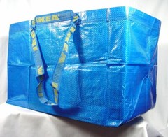 Large Blue IKEA FRAKTA Bag for Shopping, Grocery, Laundry, Storage Tote